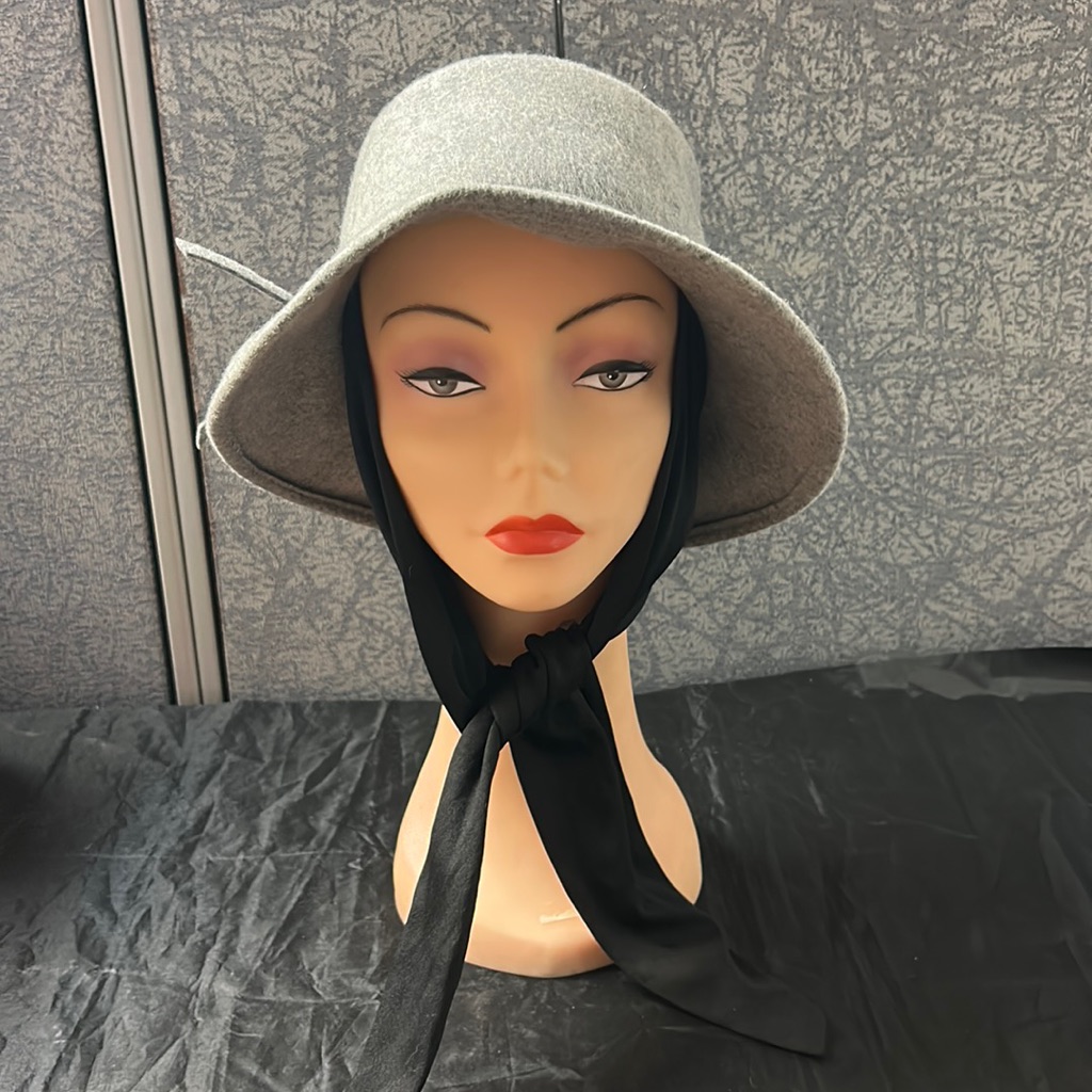 Gray Wool Fedora Hat